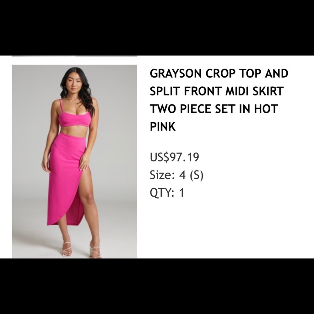 HOT PINK 2 piece set BRAND NEW WITH TAGS